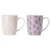 Mok met bloemen 10 cm
