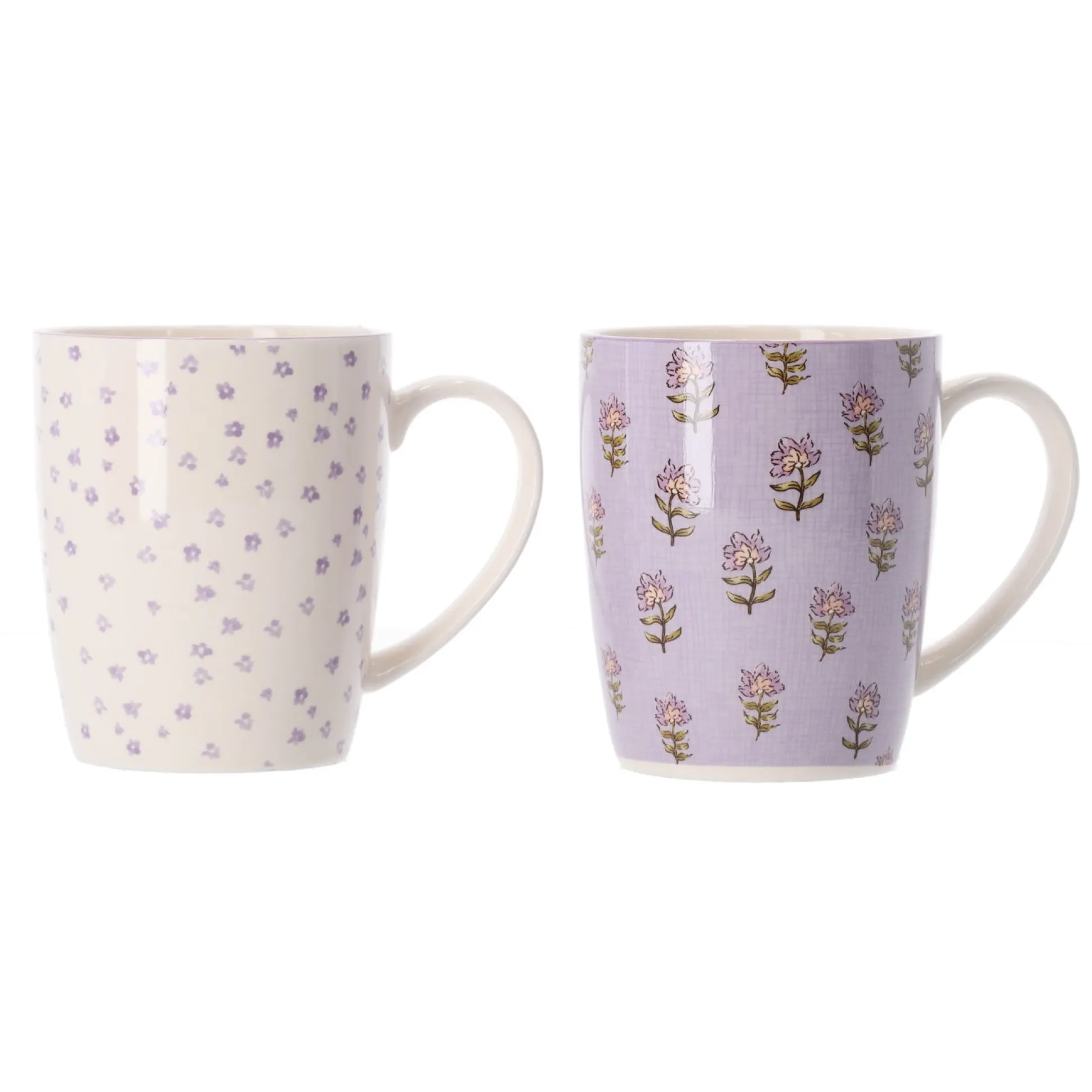 Mok met bloemen 10 cm