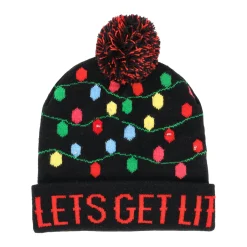 Muts Lit kerst LED volwassen