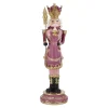 Notenkraker te paard 32 cm roze
