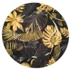 Onderbord 33 cm blad goud zwart