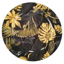 Onderbord 33 cm blad goud zwart
