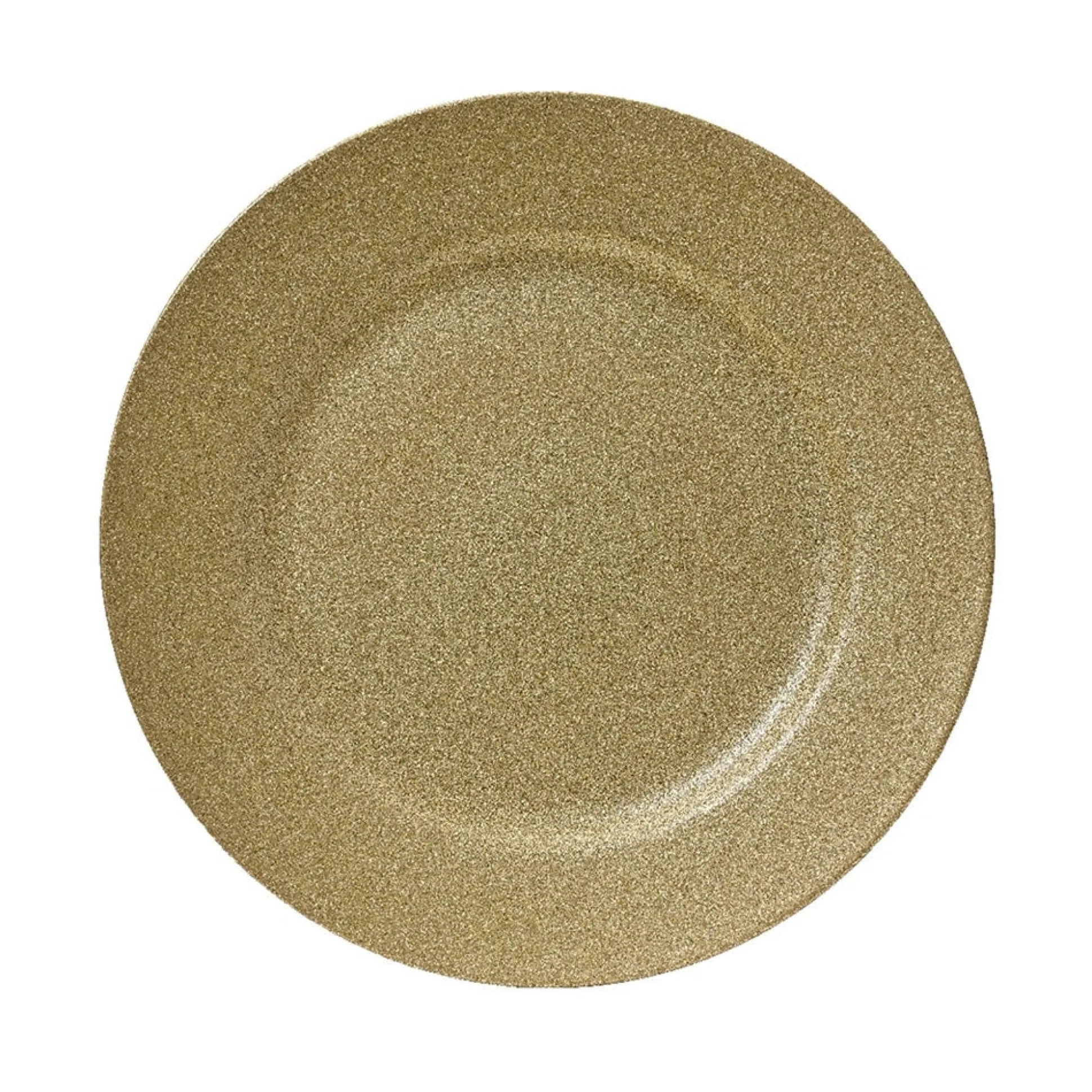 Onderbord glitter goud 33 cm