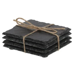Onderzetter leisteen 10x10cm Alpina