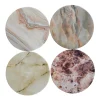 Onderzetter rond marble 10 cm 6 assorti