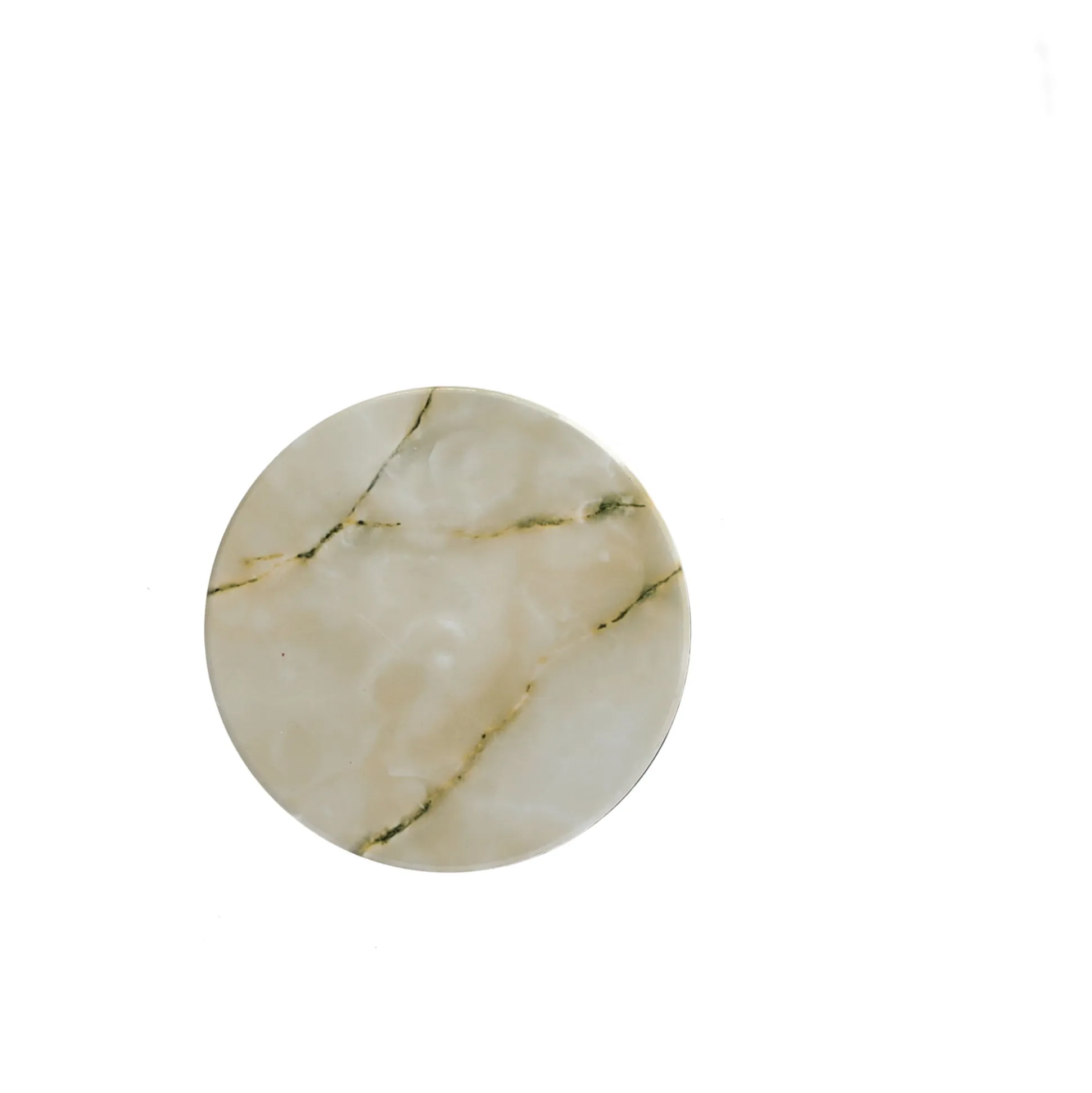 Onderzetter rond marble 10 cm 6 assorti