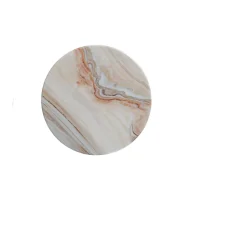 Onderzetter rond marble 10 cm 6 assorti
