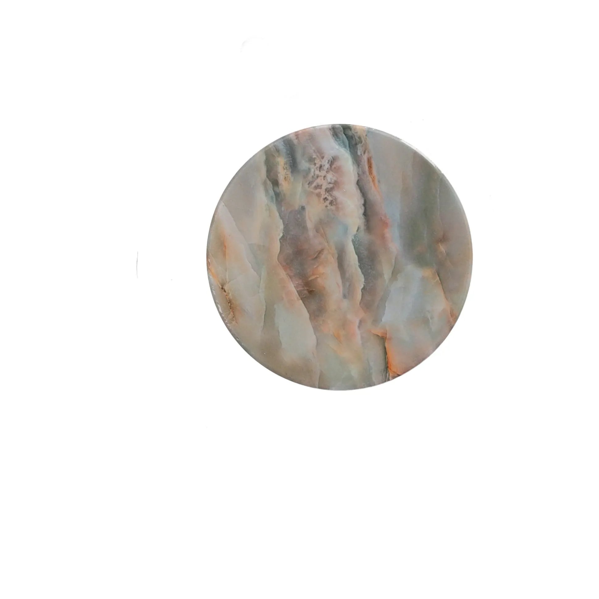 Onderzetter rond marble 10 cm 6 assorti