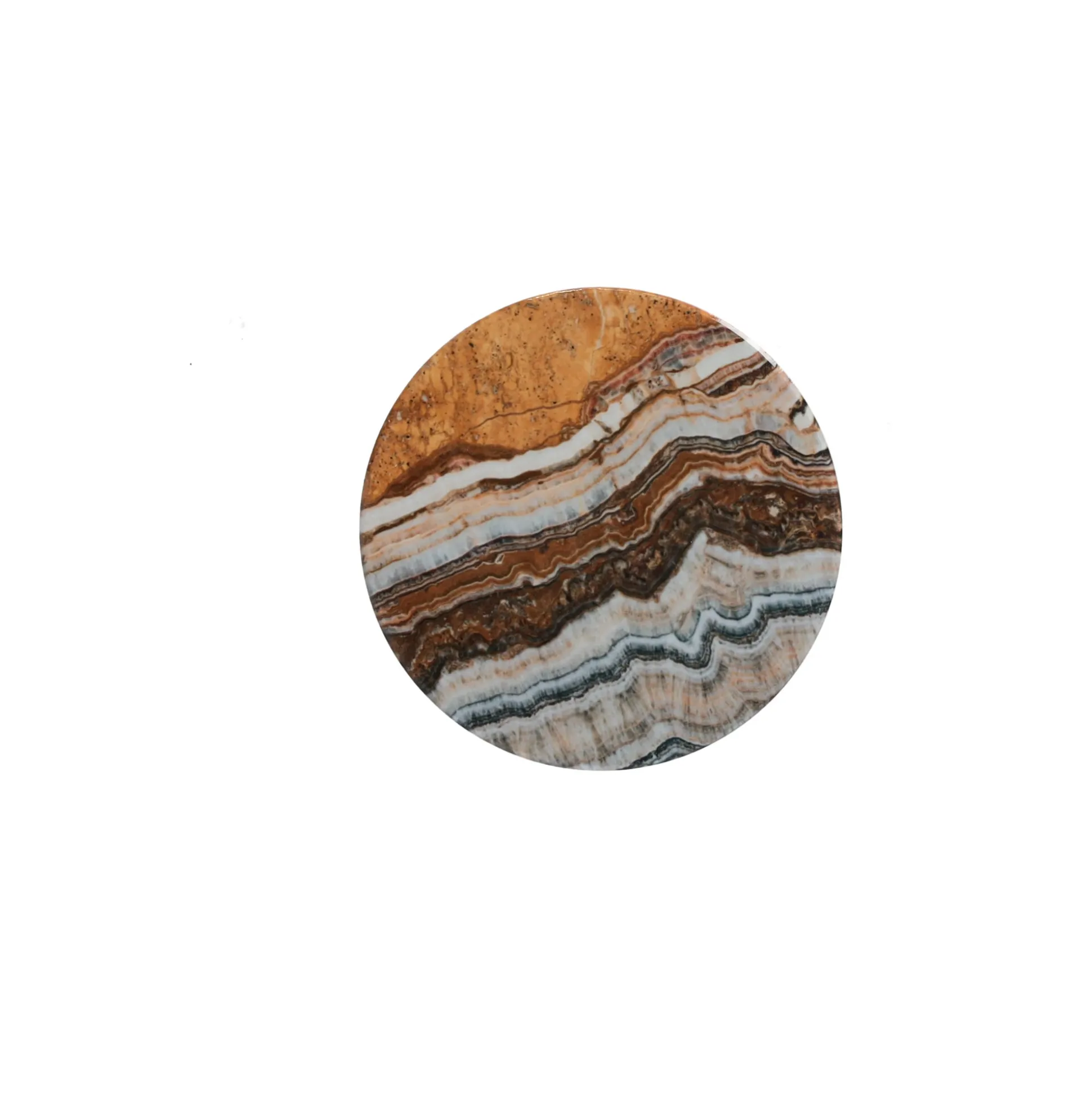 Onderzetter rond marble 10 cm 6 assorti
