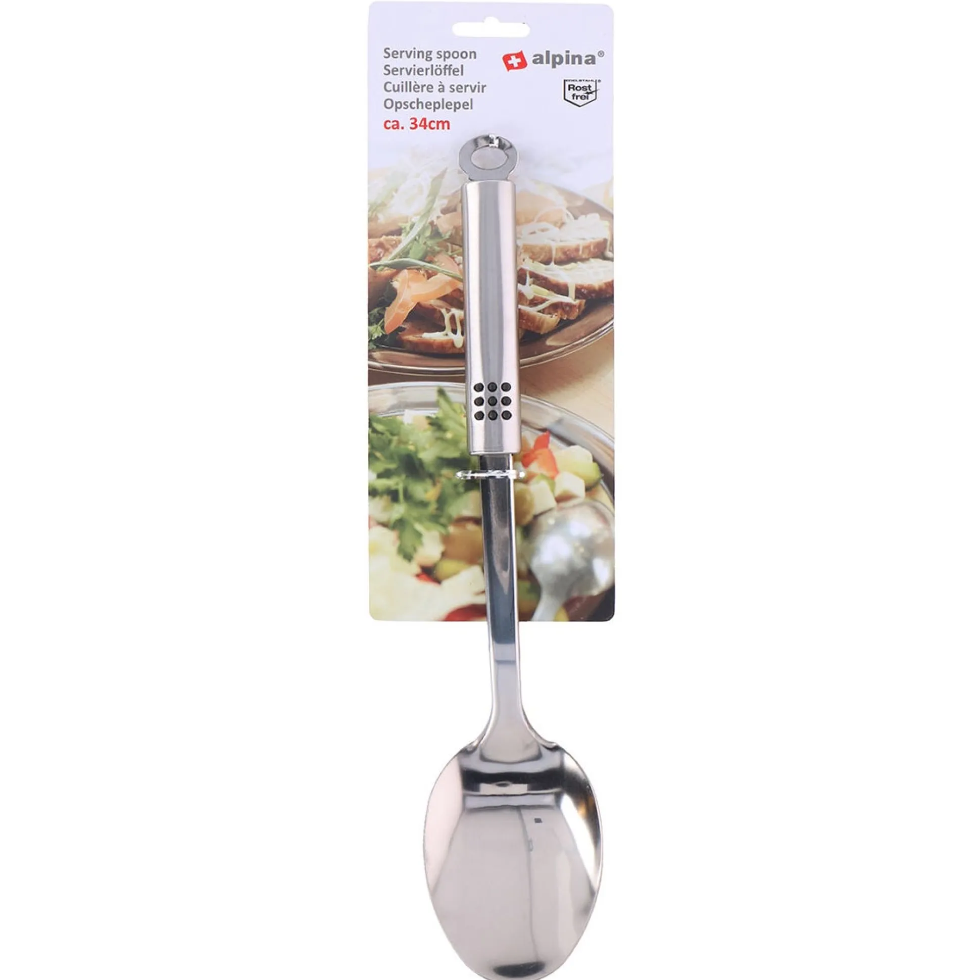 Opscheplepel 34cm RVS Alpina