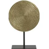 Ornament op voet 37 cm vintage goud