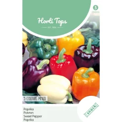 Paprika 5 kleuren zaad