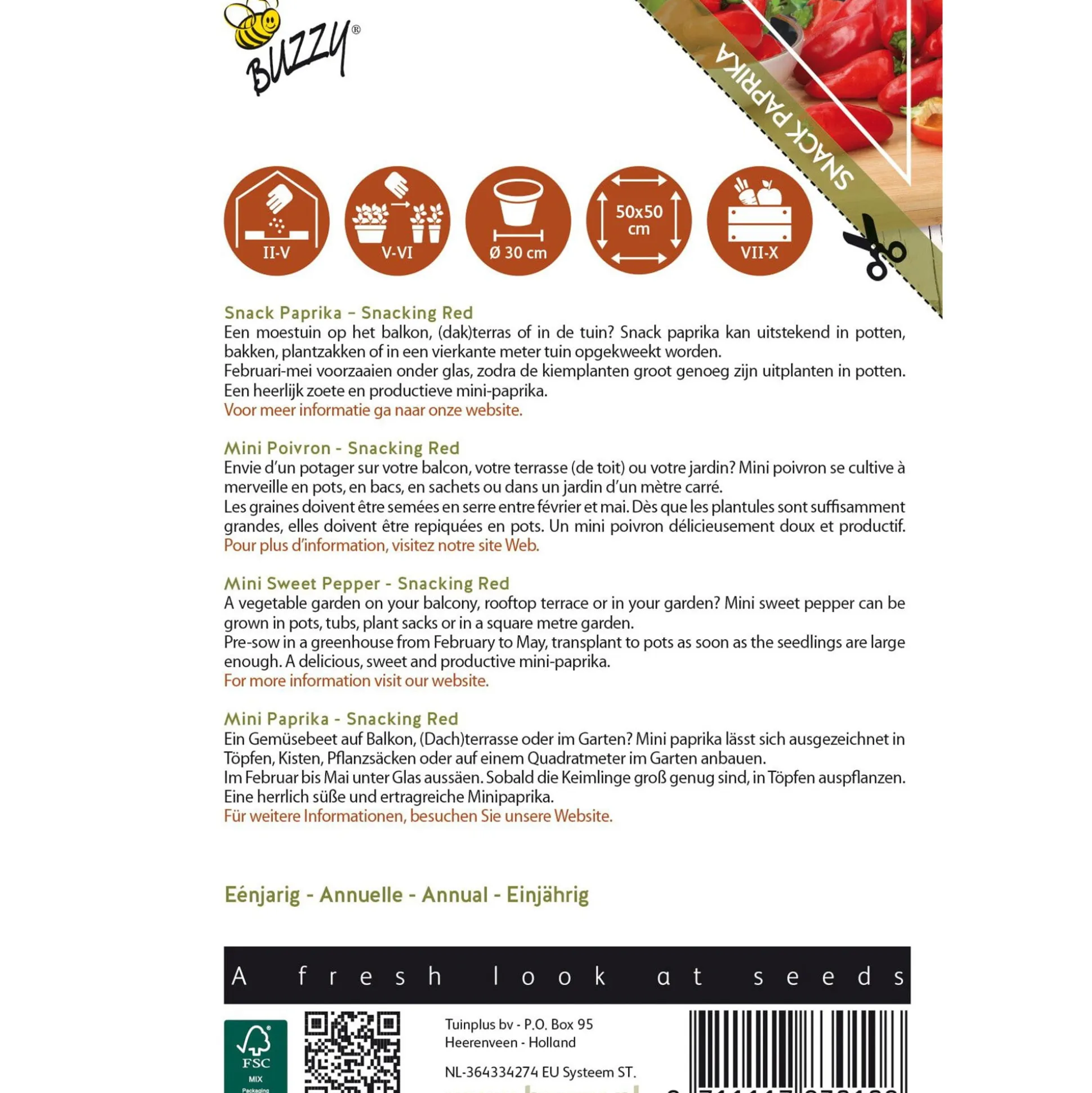 Paprika Snacking red