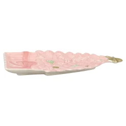 Plaat huis 32x20cm roze