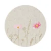 Placemat bloemen beige 38cm