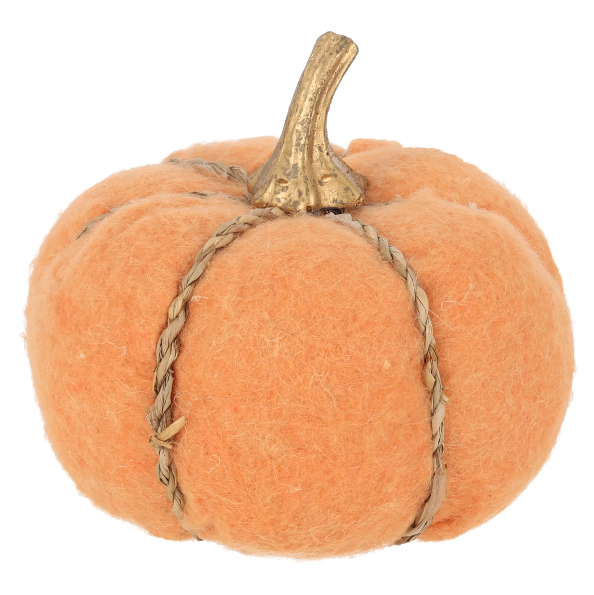Pompoen vilt orange 13 cm