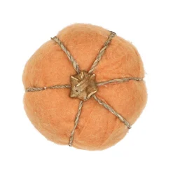 Pompoen vilt orange 13 cm