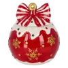 Pot 18 x 20 cm rood strik
