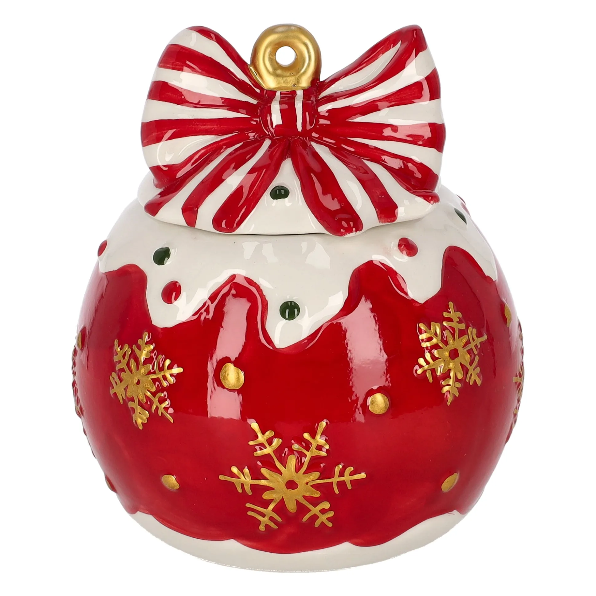 Pot 18 x 20 cm rood strik