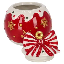 Pot 18 x 20 cm rood strik