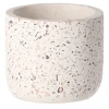 Pot cement wit 12 x 10 cm