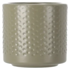 Pot Era rond groen relief 7 x 7 cm