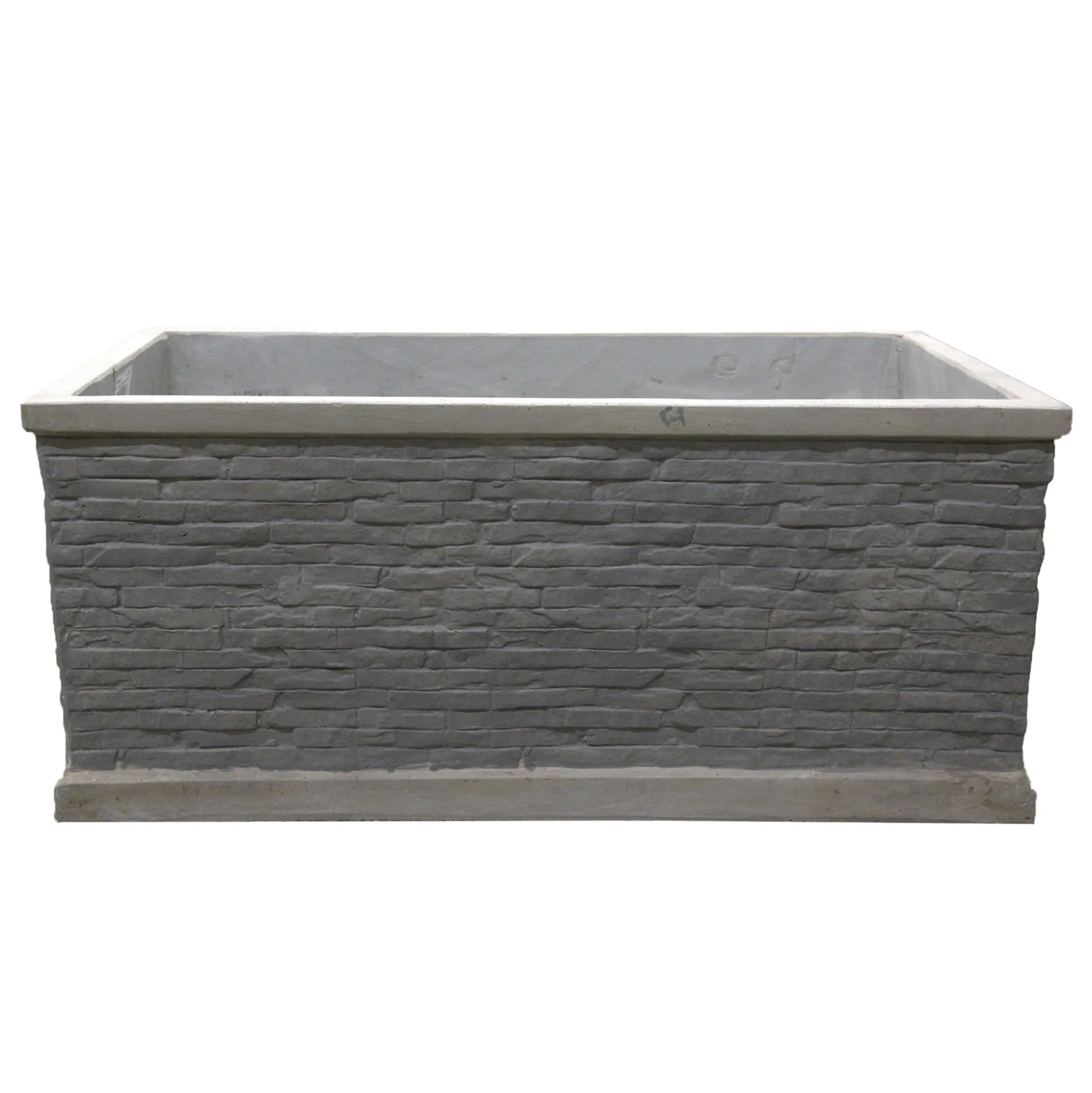 Pot Jambi Brick Rec grey 60 cm