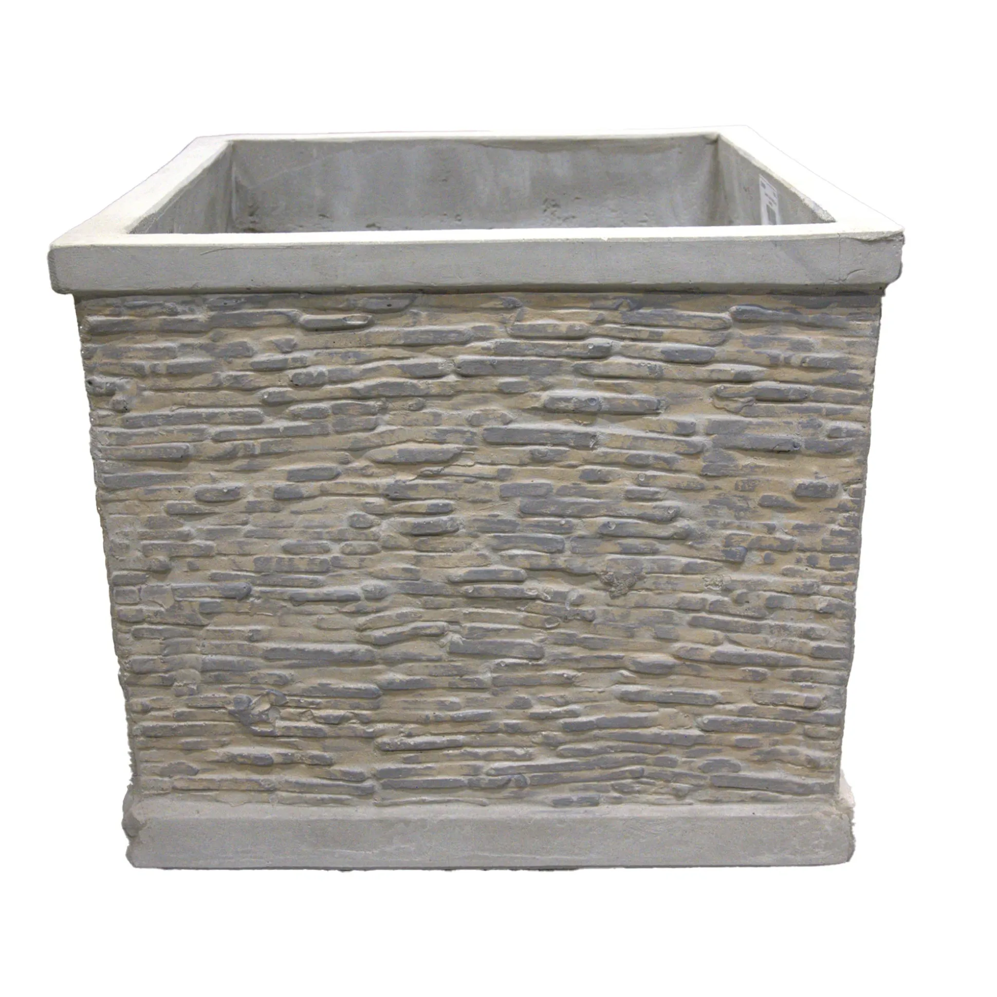 Pot Jambi Slate cube grey 20 cm