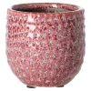 Pot keramiek roze 8 x 8 cm