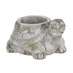 Pot schildpad 15 cm cement
