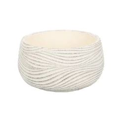 Pot wave 13 x 10 cm cement