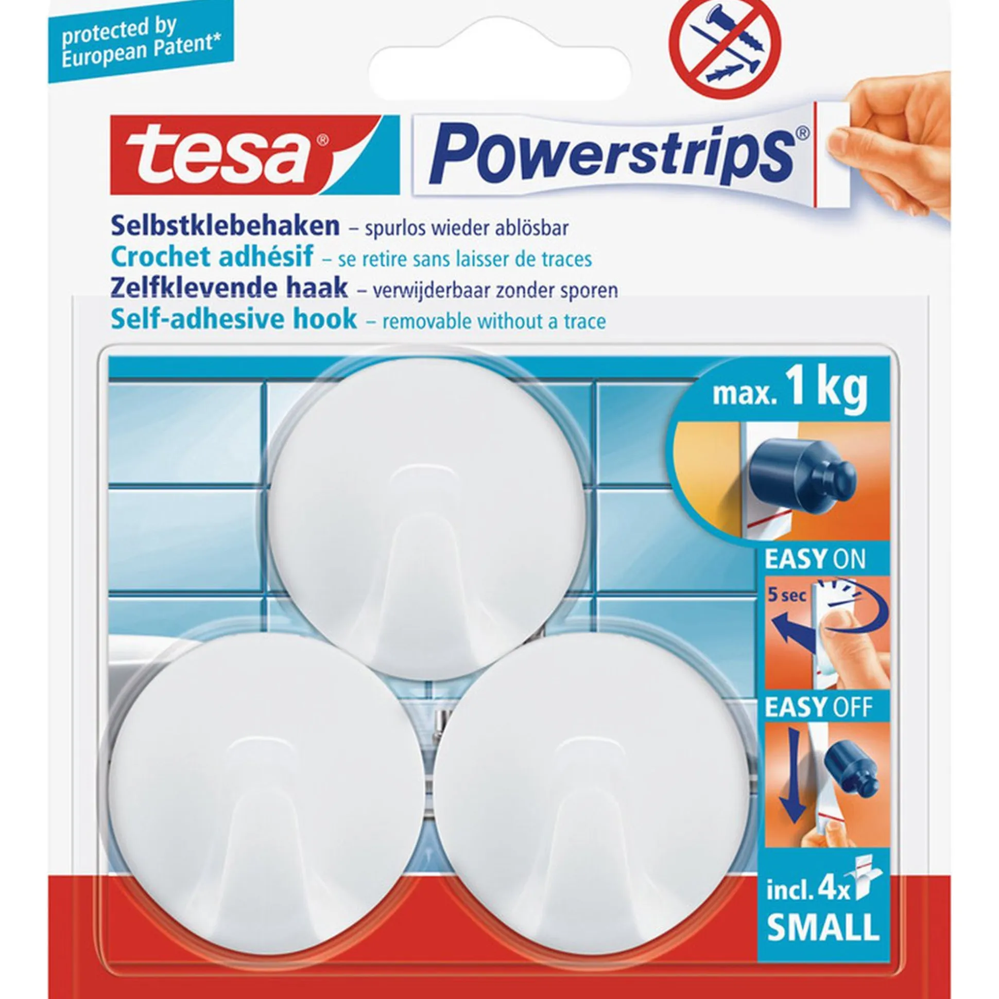 Powerstrips haak S rond wit