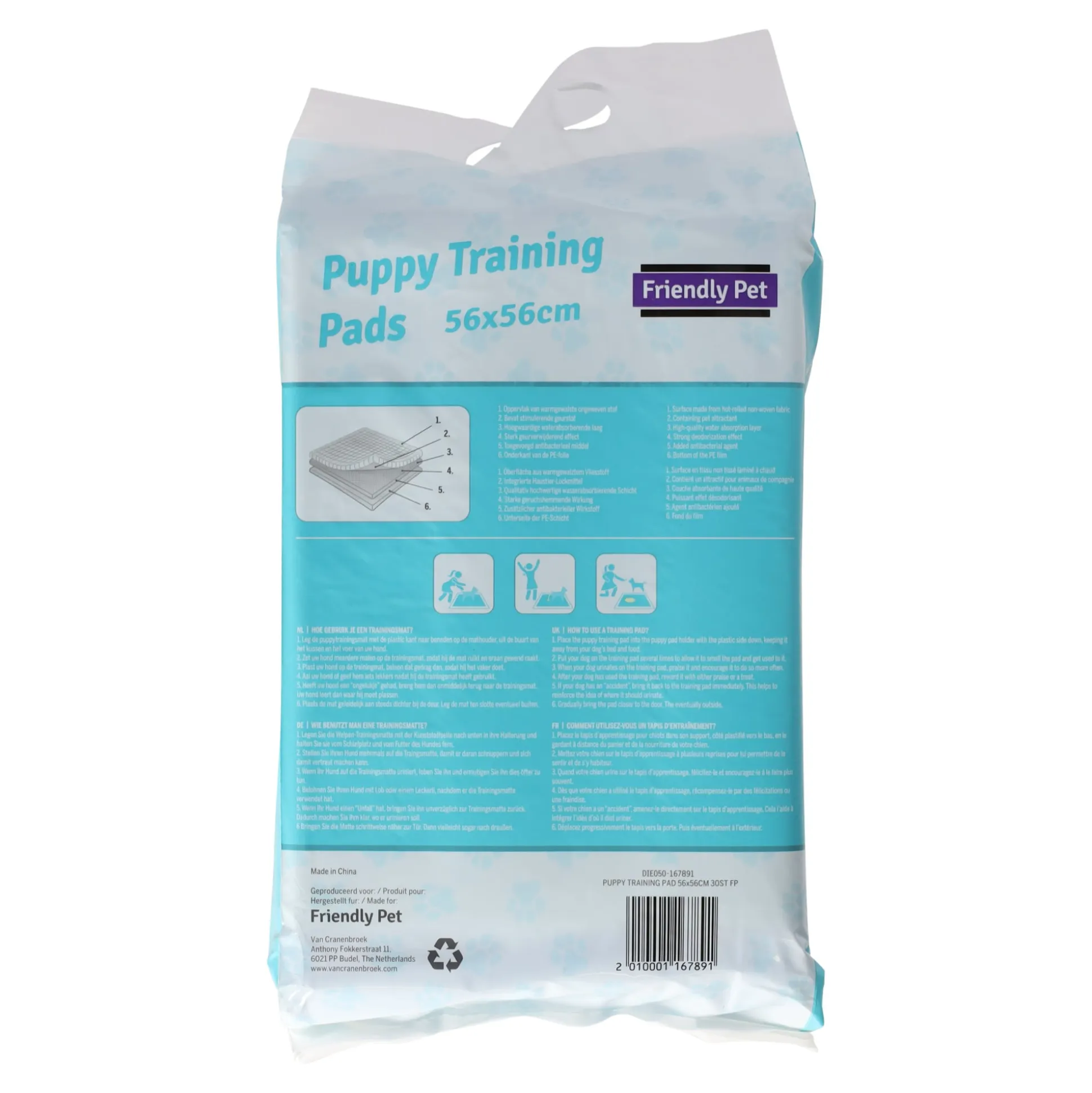 Puppy training pad 56x56cm 30st FP