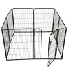 Puppyren 8-hoekig 77x101cm zwart