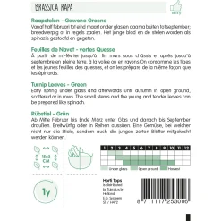 Raapstelen groene, zaad