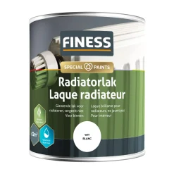 Radiatorlak wit 1410 750ml Finess
