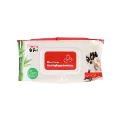Reinigingsdoekjes huisdier bamboo 40st