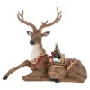 Rendier liggend 28 cm