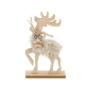 Rendier pluche hout 20cm