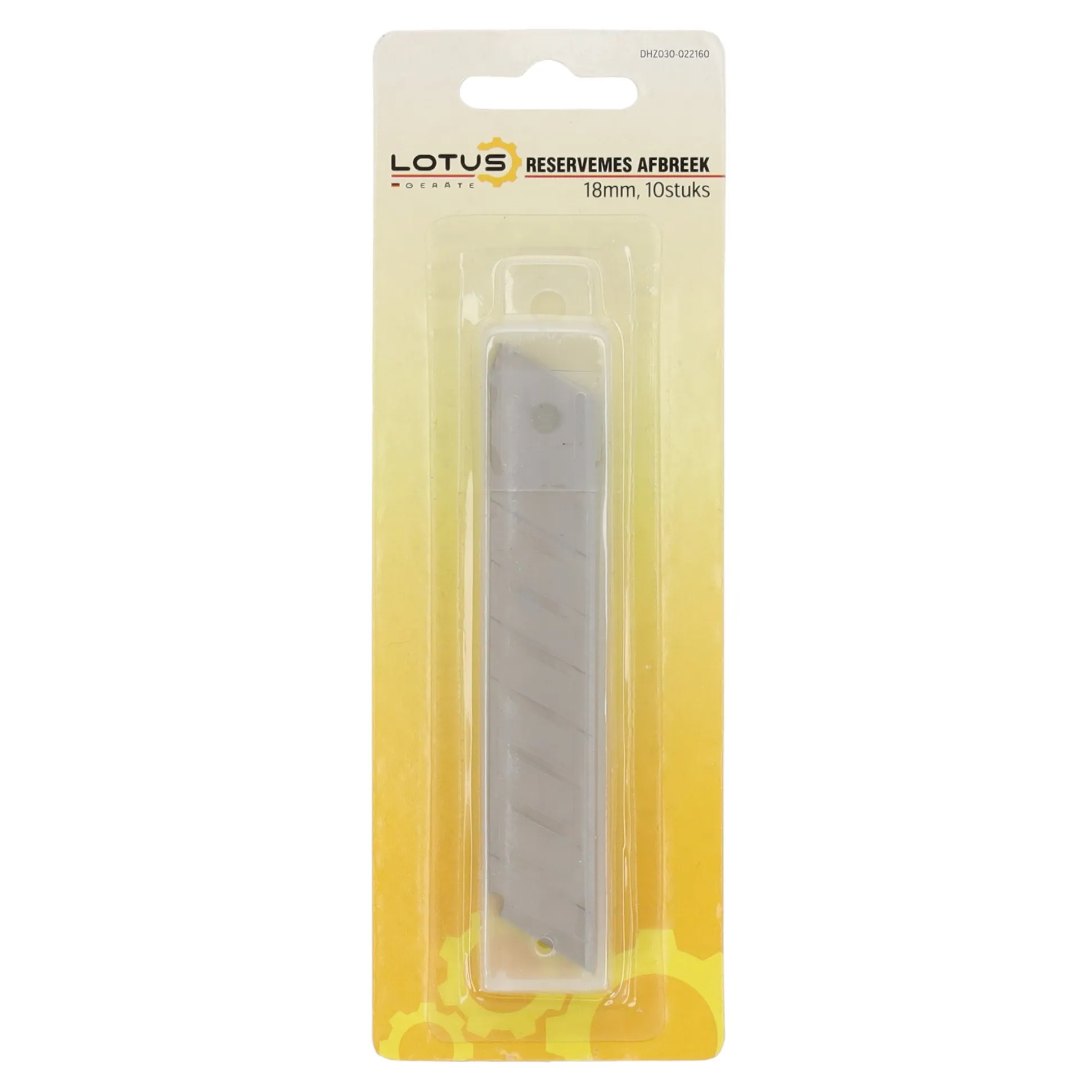 Reservemes afbreek 18 mm 10st. Lotus