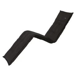 Rib black ligbedkussen 65x200