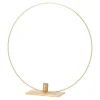 Ring op voet kaarshouder diner 40 cm goud