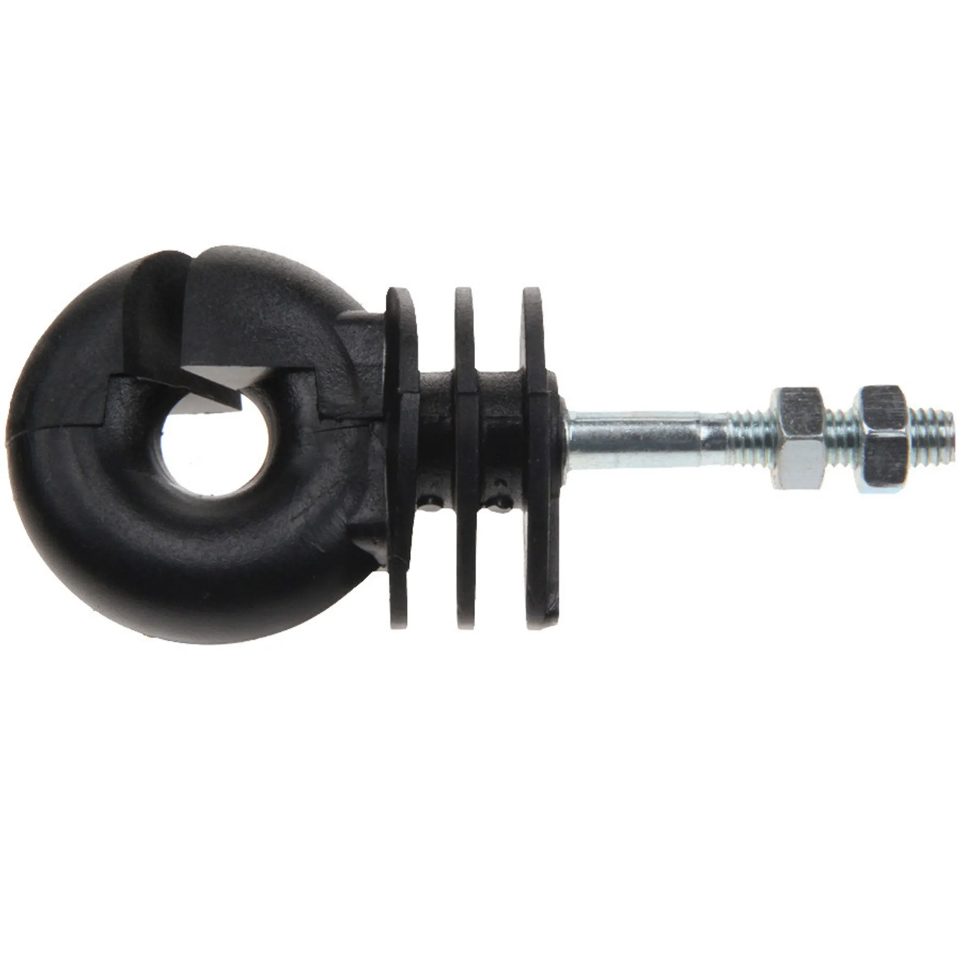 Ringisolator metalen paal