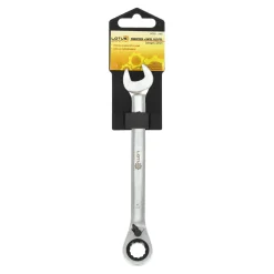 Ringsteek+ratel sleutel gebogen 12mm