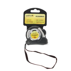 Rolbandmaat auto-lock 3 m - 16 mm RVS Lotus
