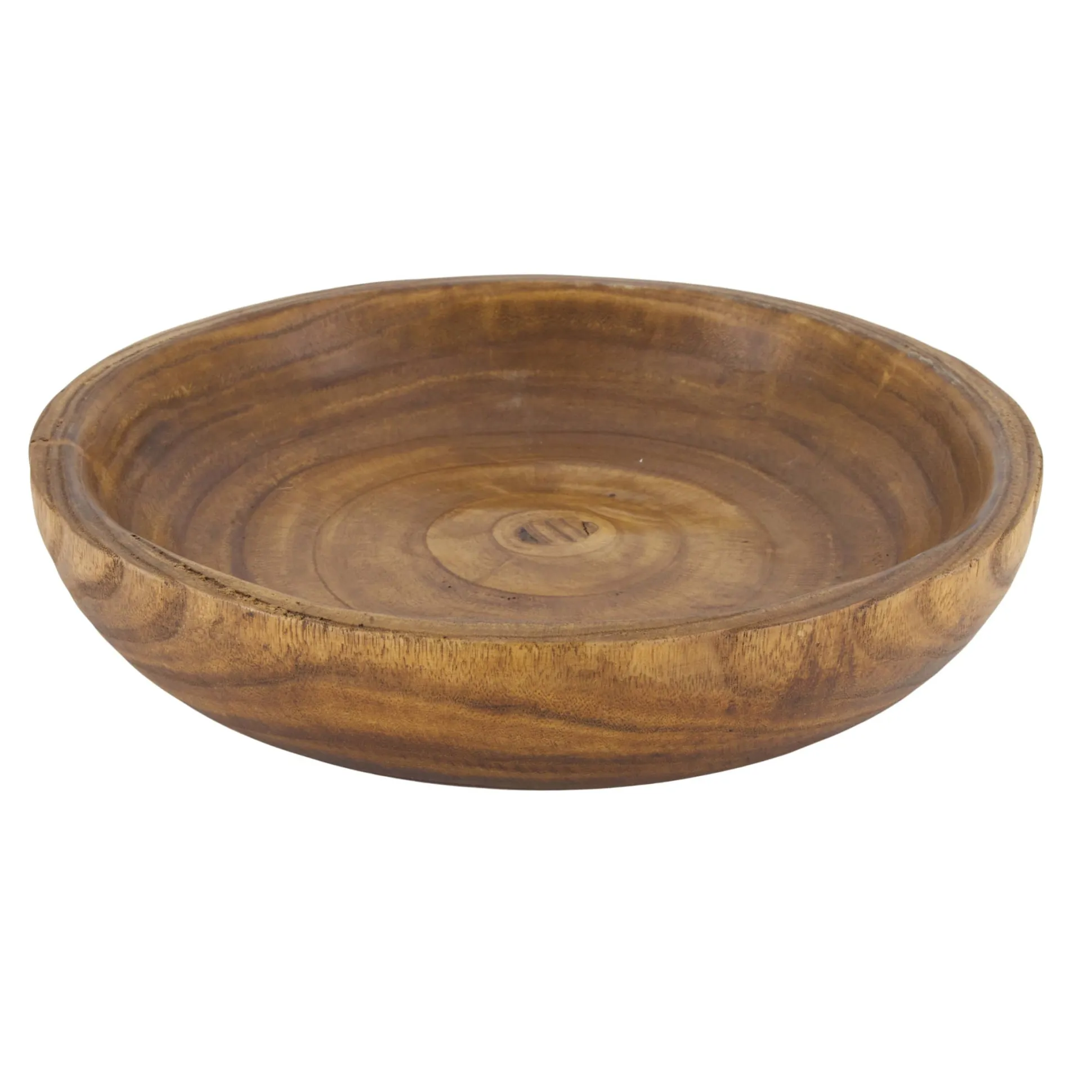 Schaal rond paulownia 35 x 7 cm
