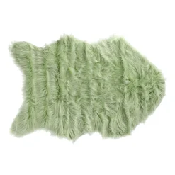Schapenvel deco 60 x 90 cm mint groen