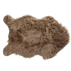 Schapenvel deco 85 x 150 cm taupe