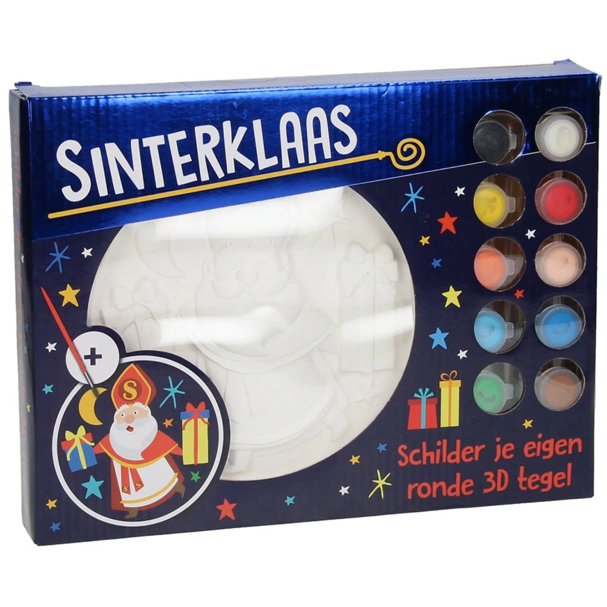 Schilder je eigen 3D tegel Sinterklaas