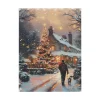 Schilderij Kerstboom LED 30 x 40 cm
